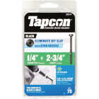 Tapcon 1/4 In. x 2-3/4 In. Star Drive Black Concrete Screw (75-Count) Image 1