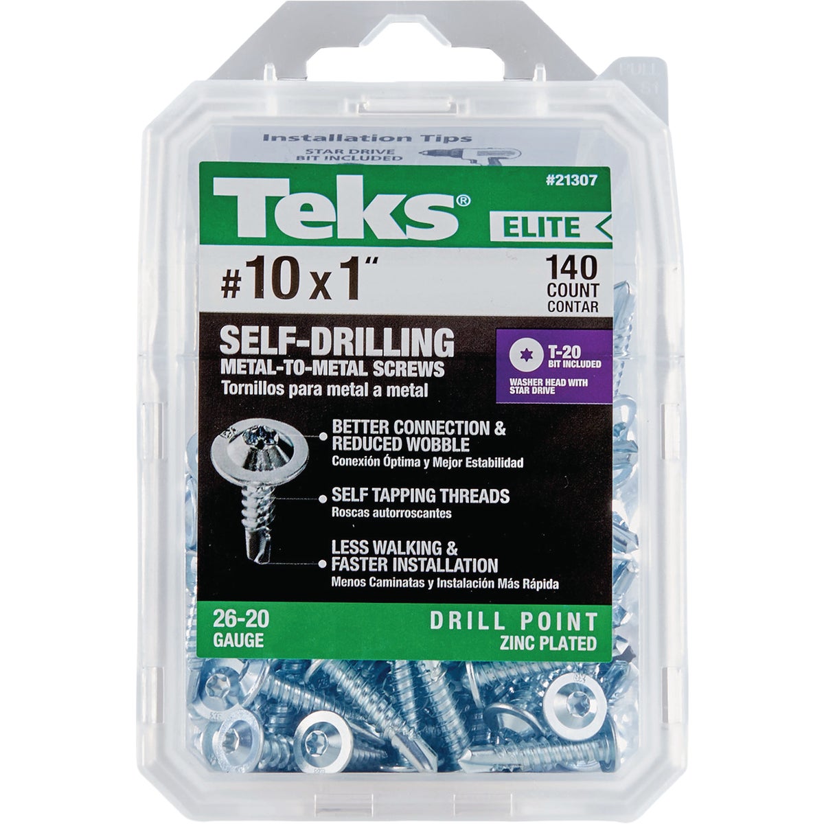 Teks Elite #10 x 1 In. Drill Point Metal to Metal Screw (140-Count) Image 1