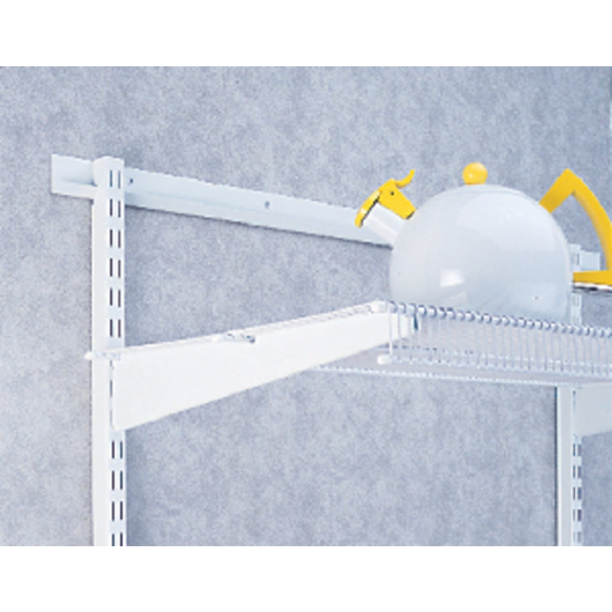 FreedomRail 16 In. White Twin Shelf Bracket Image 1
