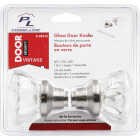 Defender Security 2 In. Satin Nickel Fluted Glass Door Knob Image 2