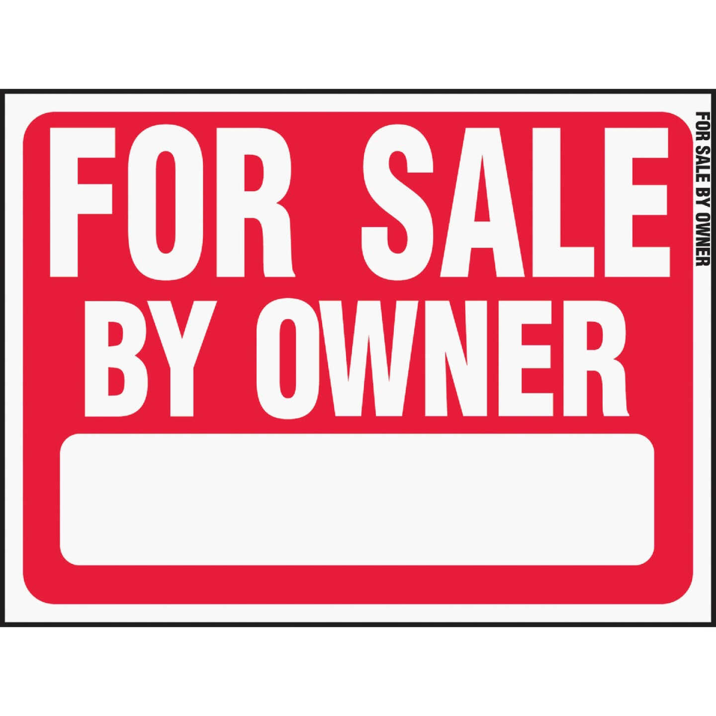 Hy-Ko Plastic Sign, For Sale By Owner Image 1