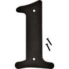 Hy-Ko 6 In. Black Gloss House Number One Image 1