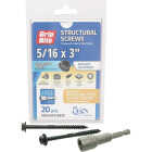Grip-Rite PrimeGuard Plus 5/16 In. x 3 In. Hex Washer Head Structural Screw (20-Count) Image 1