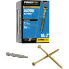 Hillman PowerPro #10 x 3 In. Premium Exterior Wood Screw (66-Count) Image 1