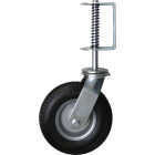 Shepherd Hardware 8 In. Black Pneumatic Swivel Gate Caster Image 1