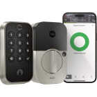 Yale Assure Satin Nickel Electronic Lock Keypad Deadbolt with WiFi Image 1