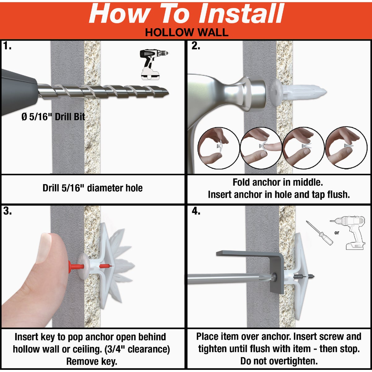 Toggler Snaptoggle #8 x 1-3/4 In. Zinc-Plated Steel Toggle Bolts (20-Count) Image 6