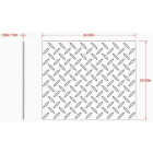 Hillman SteelWorks 0.100 In. x 24 In. x 24 In. Bright Aluminum Tread Plate Image 2