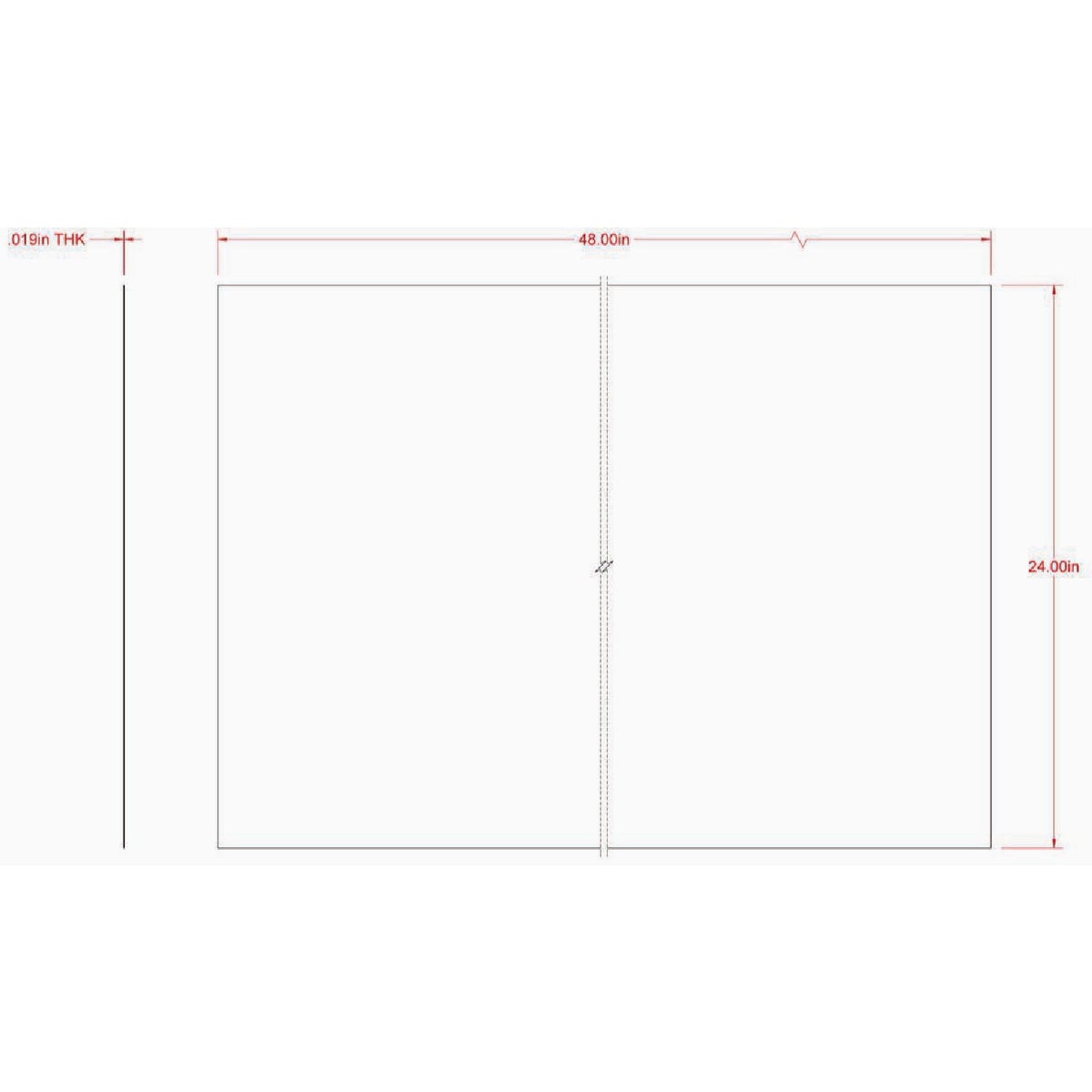 Hillman SteelWorks 24 In. x 48 In. 26 ga Zinc Plated Solid Steel Sheet Image 2