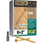 Hillman Deck Plus #8 x 2 In. Tan Deck Screw (125-Count) Image 1