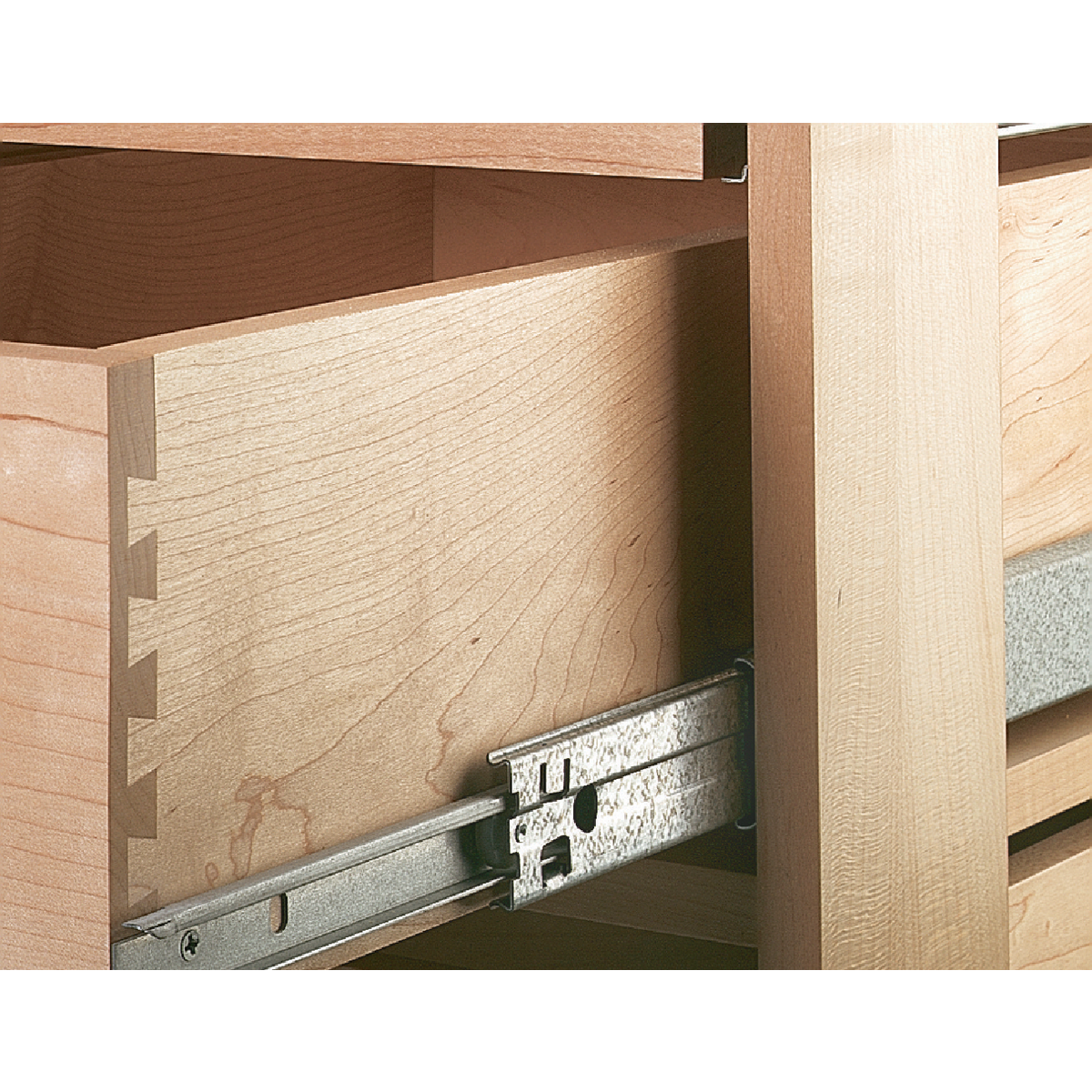Knape & Vogt 16" Heavy-Duty 100lb File Drawer Slide (1-Pair) Image 2