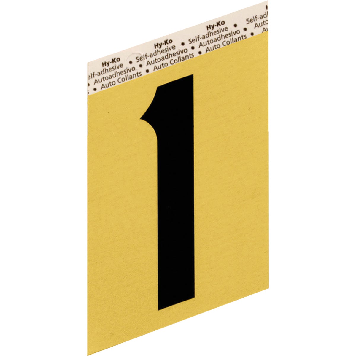 Hy-Ko Aluminum 3-1/2 In. Non-Reflective Adhesive Number One