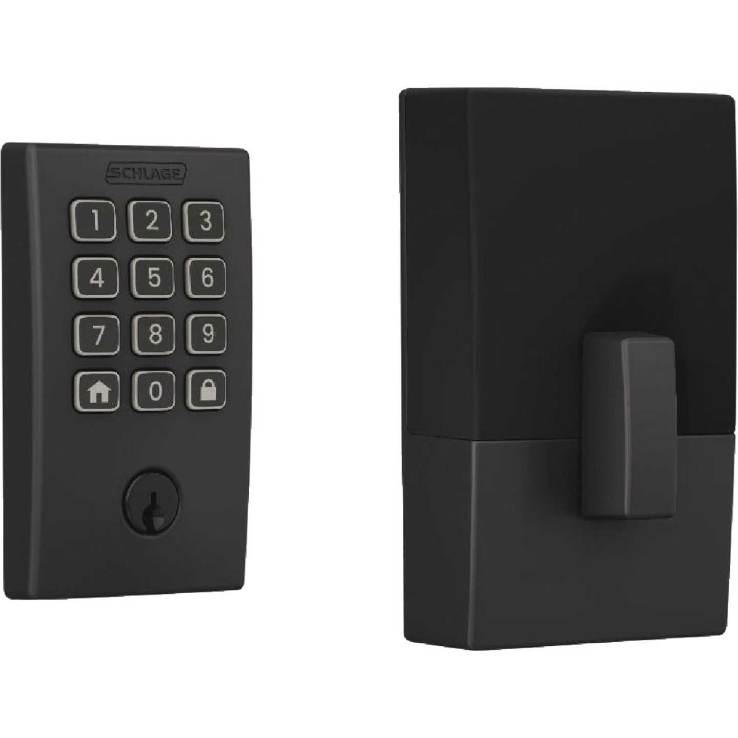Schlage Arrive Century Matte Black Smart WiFi Deadbolt Image 1