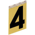 Hy-Ko Aluminum 3-1/2 In. Non-Reflective Adhesive Number Four Image 1