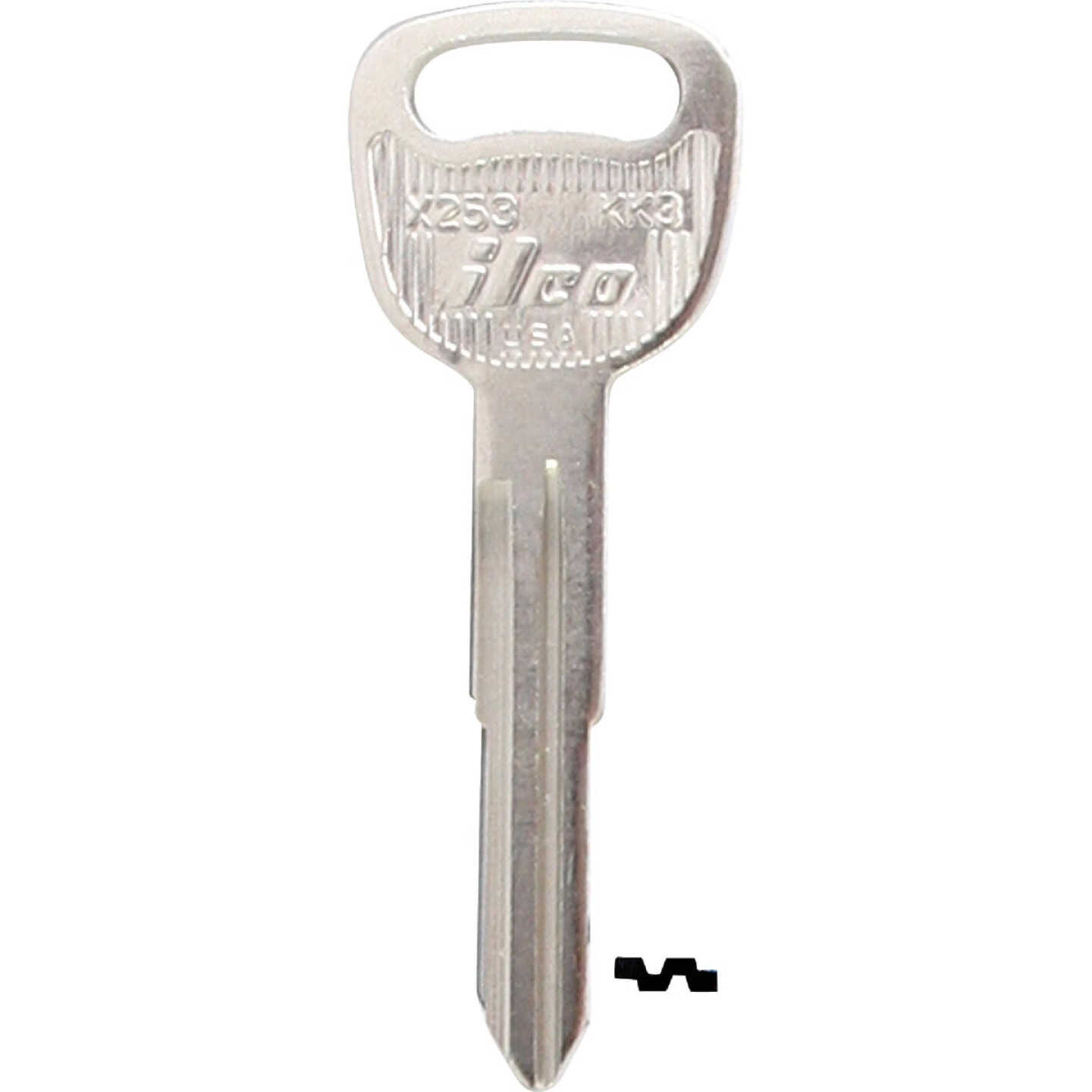 ILCO Kia Nickel Plated Automotive Key, KK3 / X253 (10-Pack) Image 1