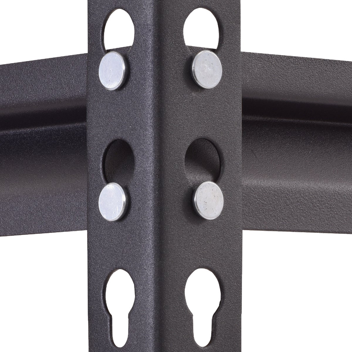 Muscle Rack 34 In. x 14 In. x 72 In. 5-Tier Black Shelving Unit Image 3