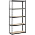 Muscle Rack 34 In. x 14 In. x 72 In. 5-Tier Black Shelving Unit Image 1