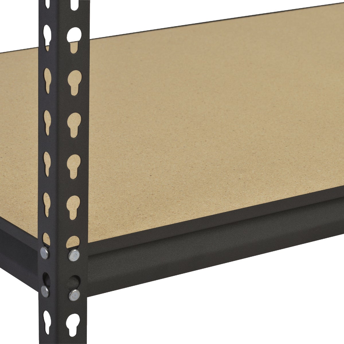 Muscle Rack 34 In. x 14 In. x 72 In. 5-Tier Black Shelving Unit Image 4