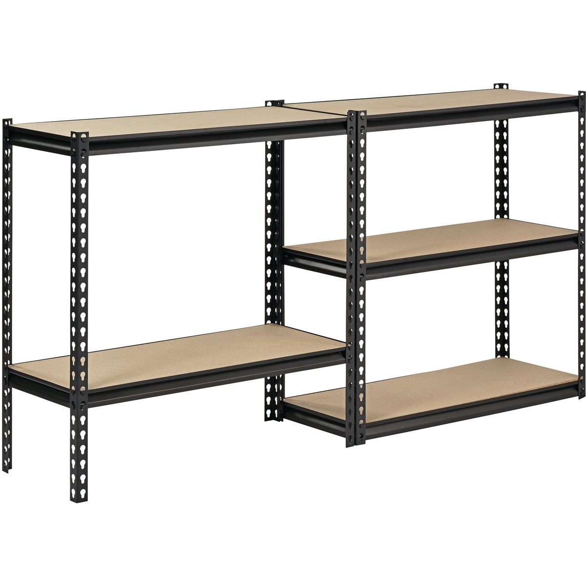 Muscle Rack 34 In. x 14 In. x 72 In. 5-Tier Black Shelving Unit Image 2