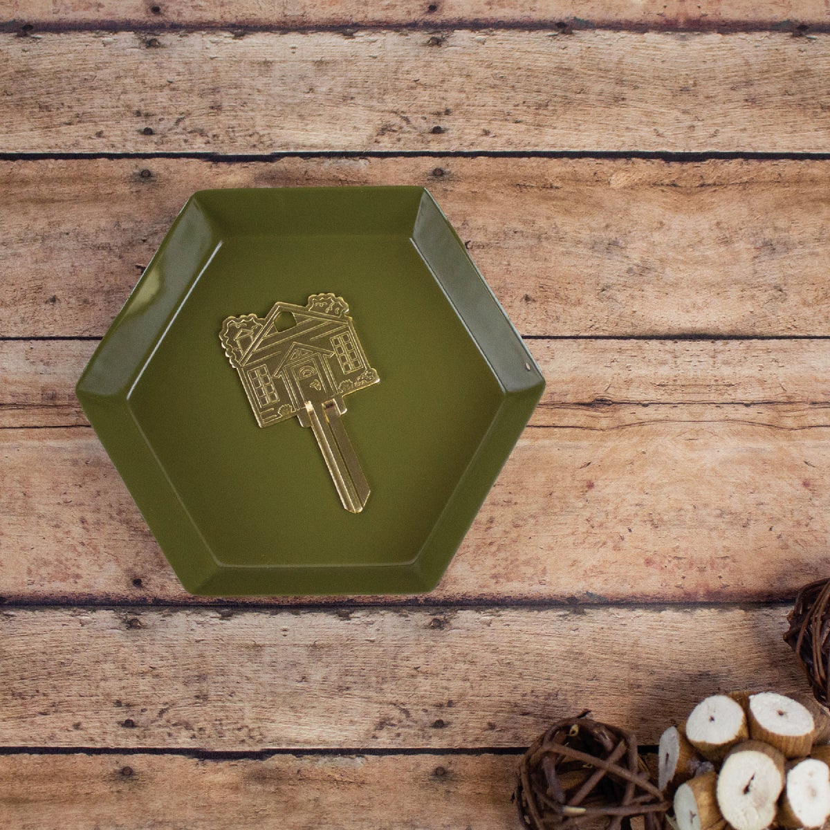 Lucky Line Brass Home Key Shapes Decorative House Key - KW1 ADA Friendly Image 3