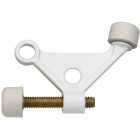 National Hardware White Zinc Hinge Pin Door Stop Image 1
