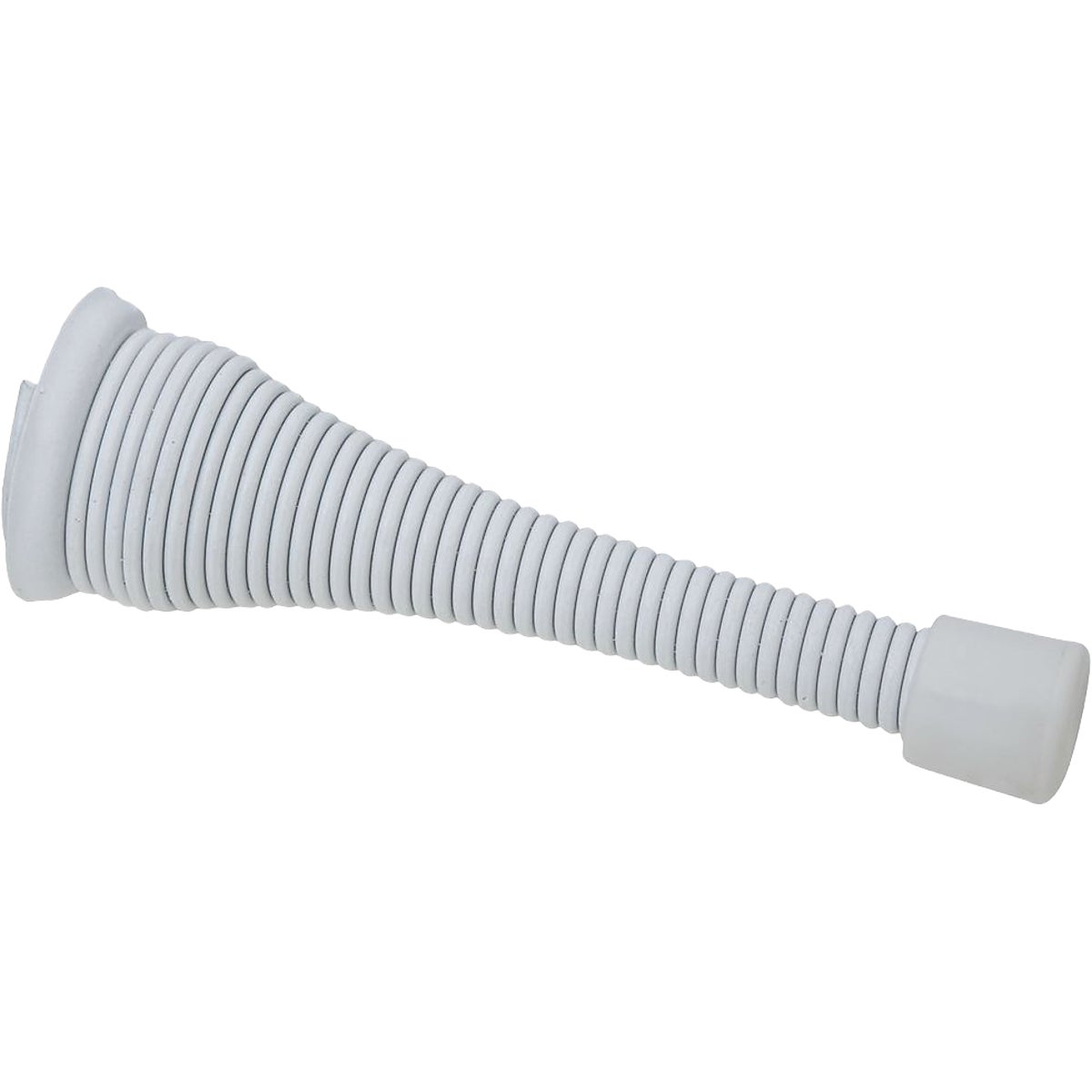 National Hardware White Broad Spring Door Stop Image 1