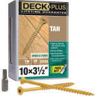 Hillman Deck Plus #10 x 3-1/2 In. Tan Deck Screw (55-Count) Image 1