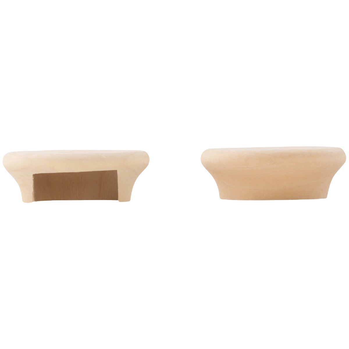 National Hardware 1-3/8 In. Natural Wood Closet Rod Socket (2-Pack) Image 4