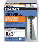 Hillman Fas-N-Tite #8 x 3 In. Coarse Thread Black Phosphate Drywall Screw (385-Count) Image 2