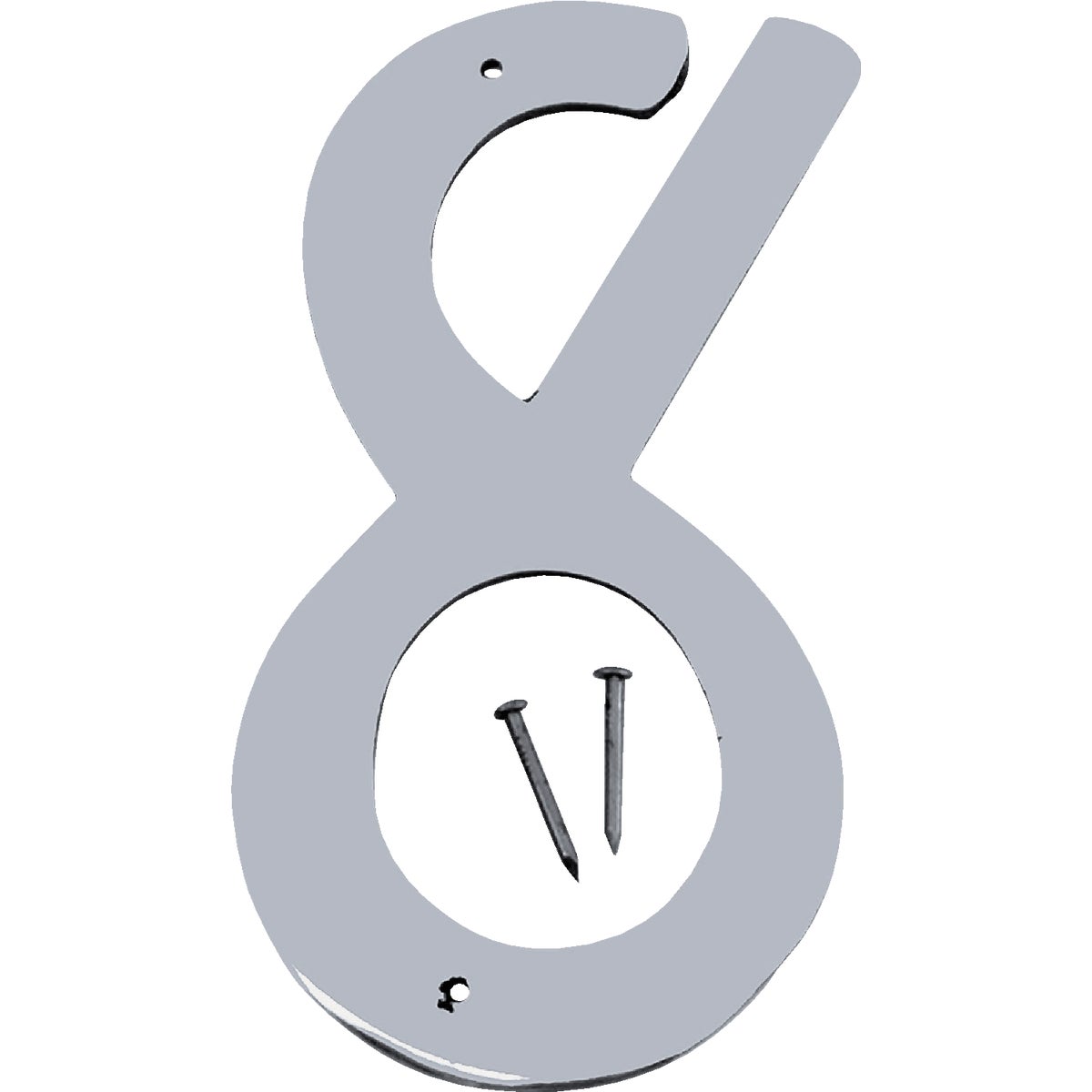 Hy-Ko 4 In. Satin Nickel Number 8