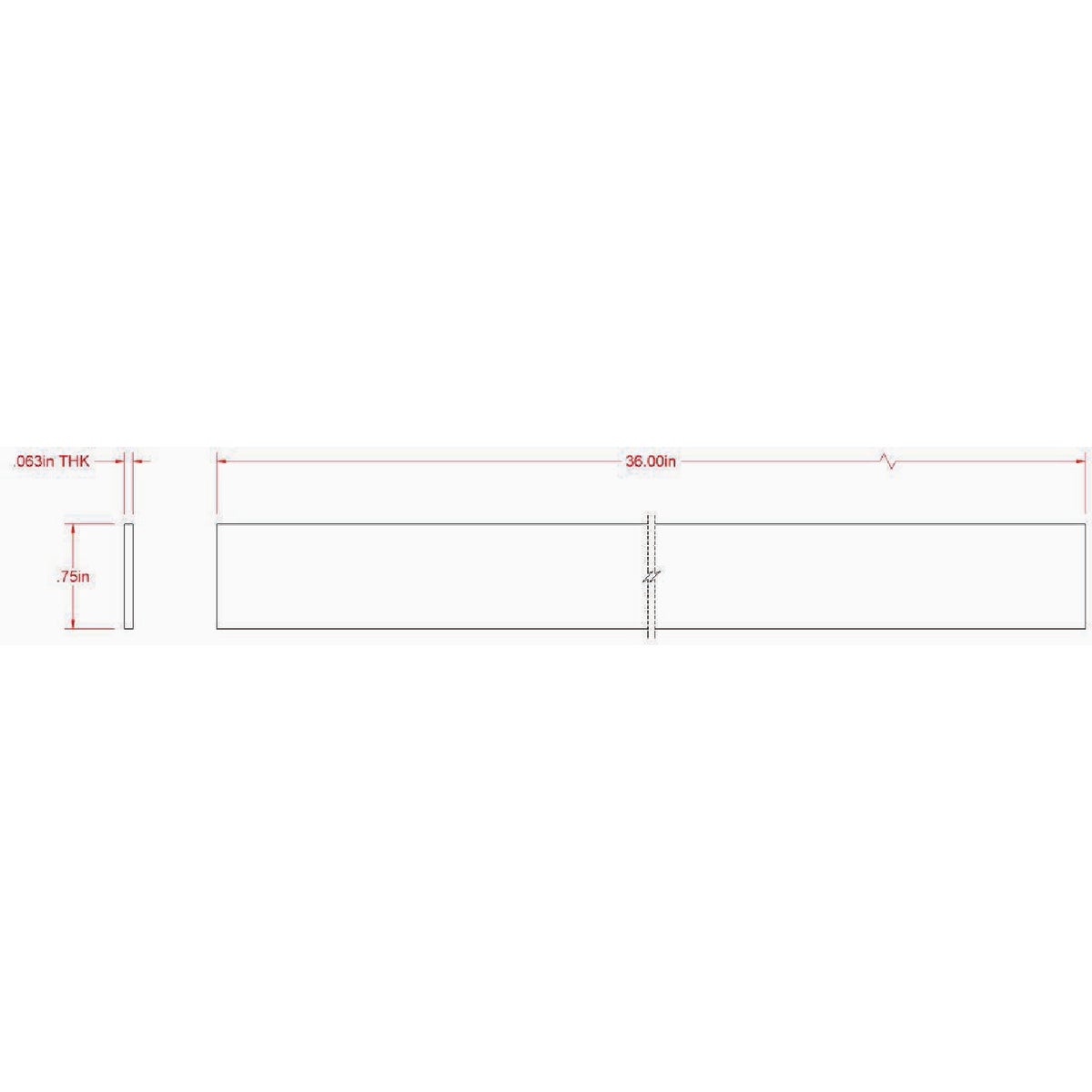 Hillman SteelWorks 1/16 In. x 3/4 In. x 3 Ft. Anodized Aluminum Flat Stock Image 2