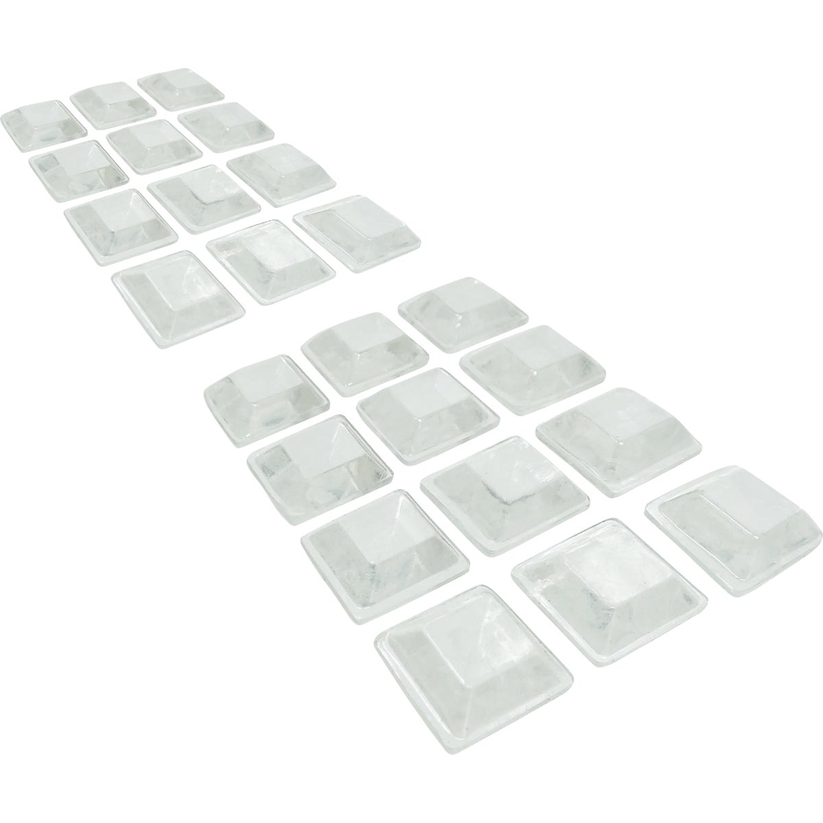 Super Sliders Gorilla Glue 3/4 In. Square Clear Furniture Wall Bumpers (24-Pack) Image 2