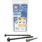 Grip-Rite PrimeGuard Plus 1/4 In. x 6 In. Hex Washer Head Structural Screw(25-Count) Image 1