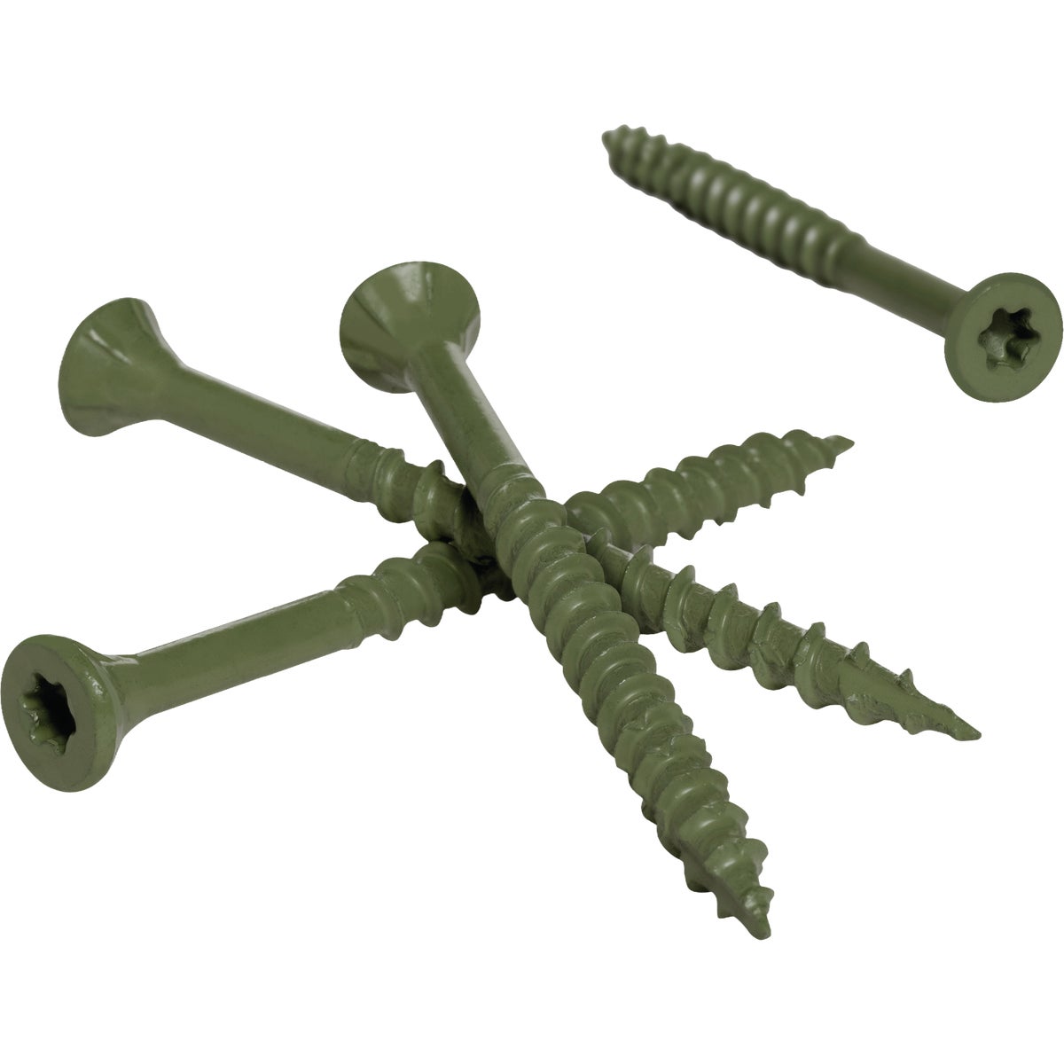 Hillman Deck Plus #8 x 1-5/8 In. Green Deck Screw (147-Count) Image 2