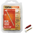 GRK #8 x 1-1/4 In. Star Drive White Cabinet Screw (80-Count) Image 1
