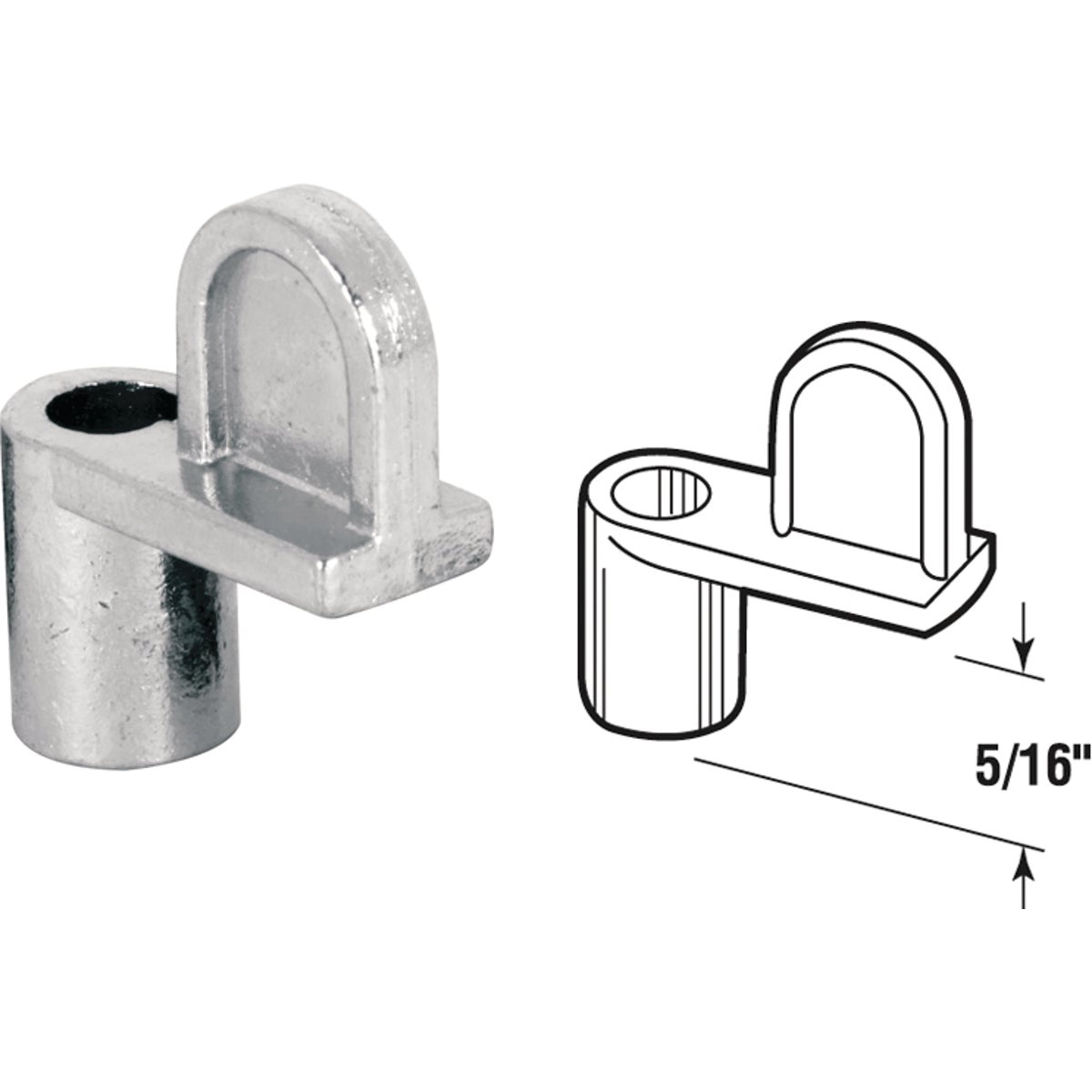Prime-Line 5/16 In. Die-Cast Window Screen Clip (8 Count) 