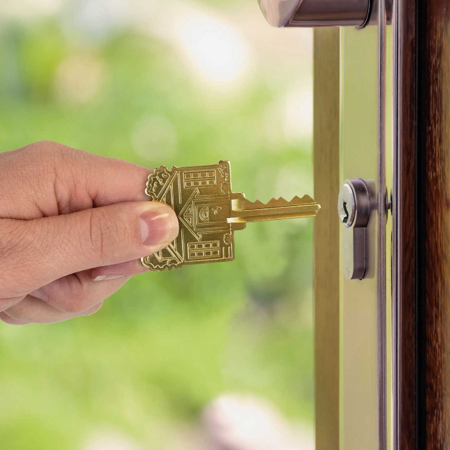 Lucky Line Brass Home Key Shapes Decorative House Key - SC1 ADA Friendly Image 2