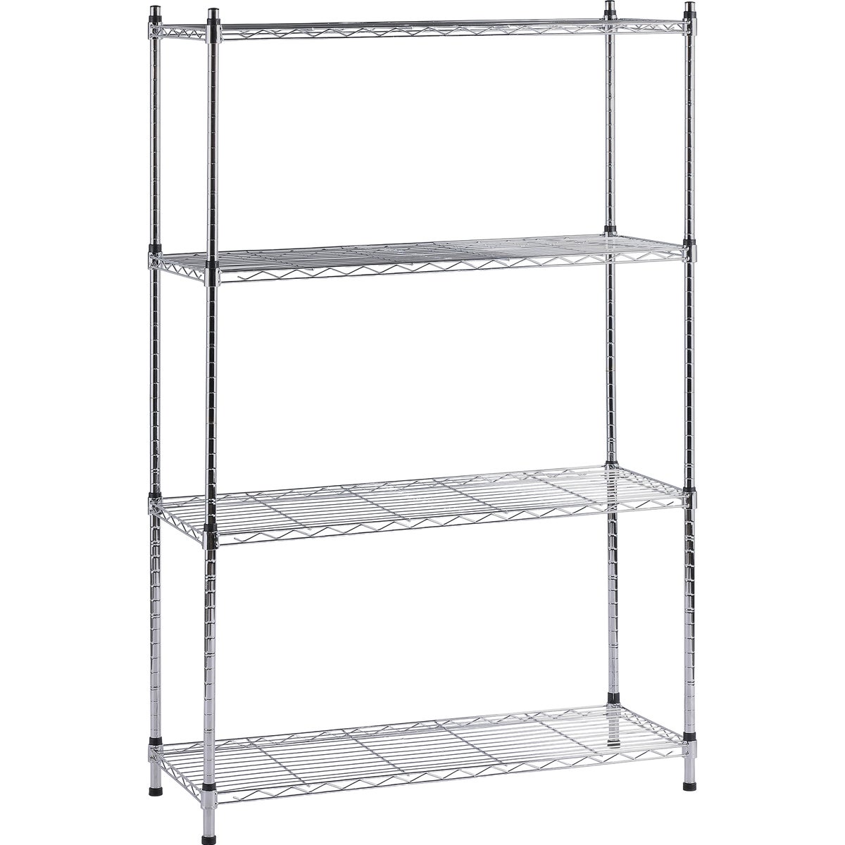 Muscle Rack 36 In. x 14 In. x 54 In. 4-Tier Chrome Wire Shelving Unit