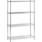 Muscle Rack 36 In. x 14 In. x 54 In. 4-Tier Chrome Wire Shelving Unit Image 1