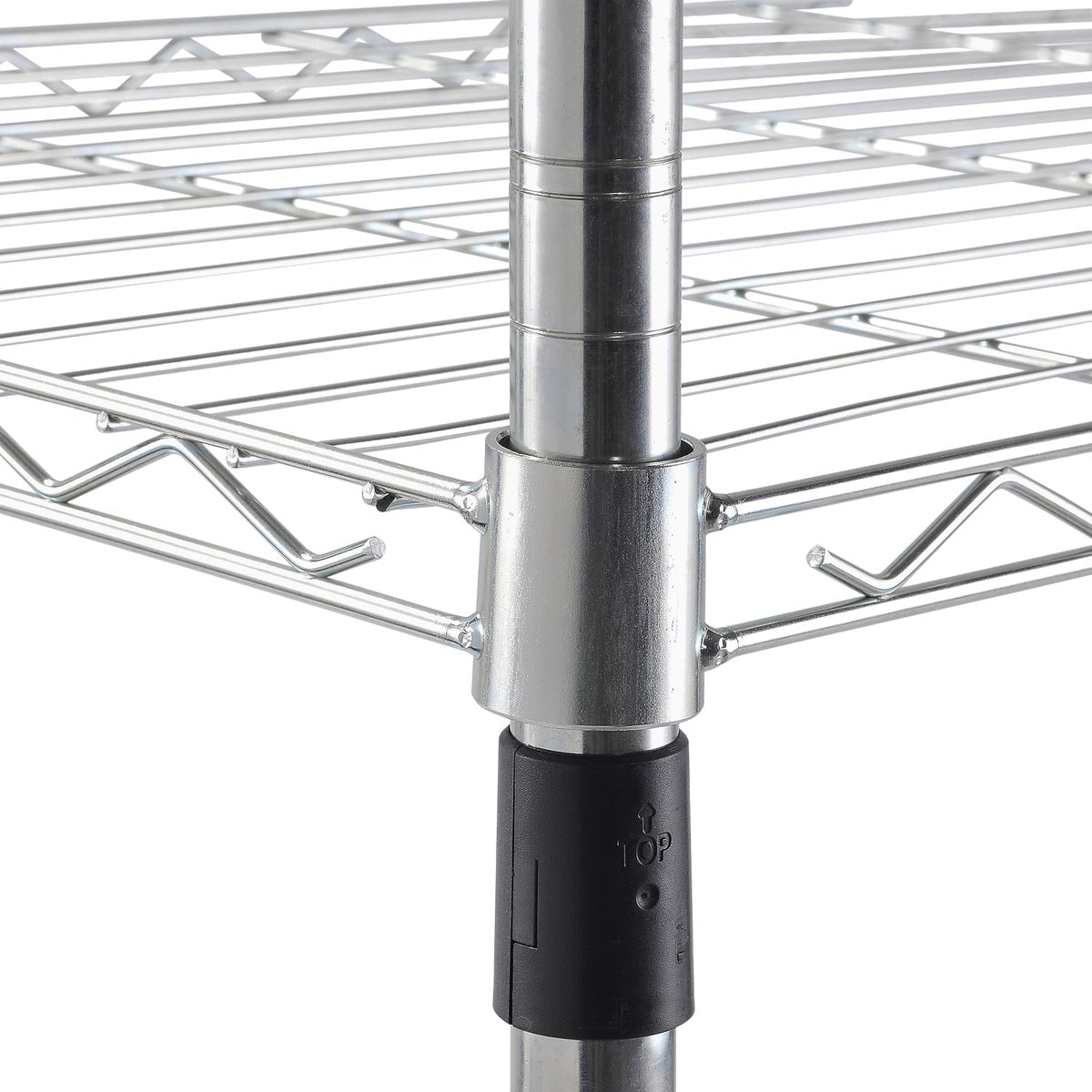 Muscle Rack 36 In. x 14 In. x 54 In. 4-Tier Chrome Wire Shelving Unit Image 5
