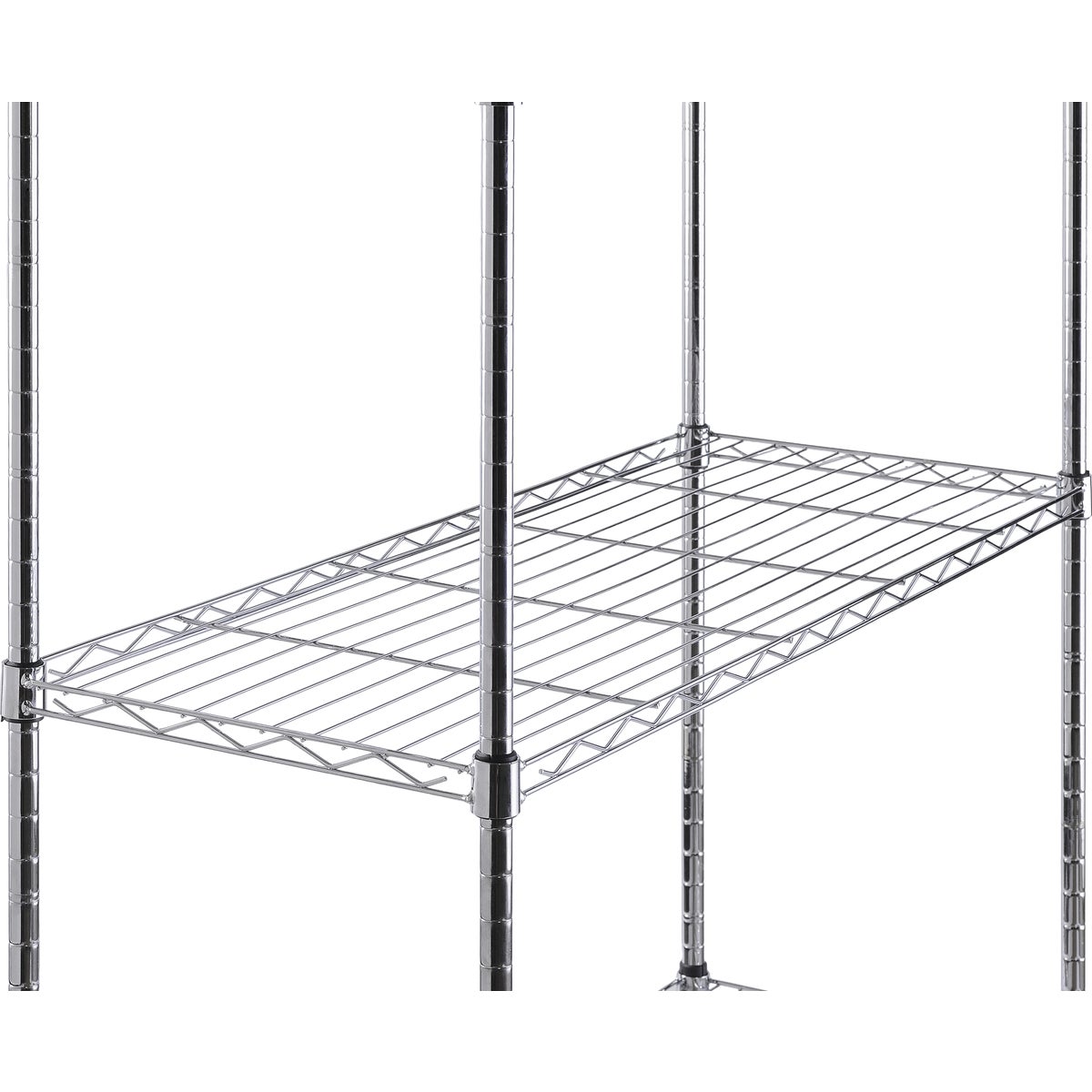 Muscle Rack 36 In. x 14 In. x 54 In. 4-Tier Chrome Wire Shelving Unit Image 4