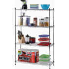 Muscle Rack 36 In. x 14 In. x 54 In. 4-Tier Chrome Wire Shelving Unit Image 2