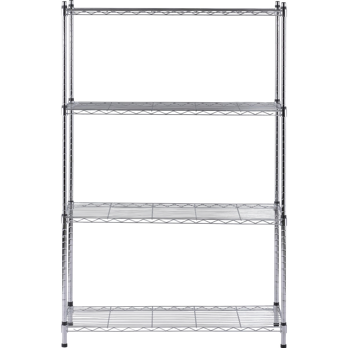 Muscle Rack 36 In. x 14 In. x 54 In. 4-Tier Chrome Wire Shelving Unit Image 7