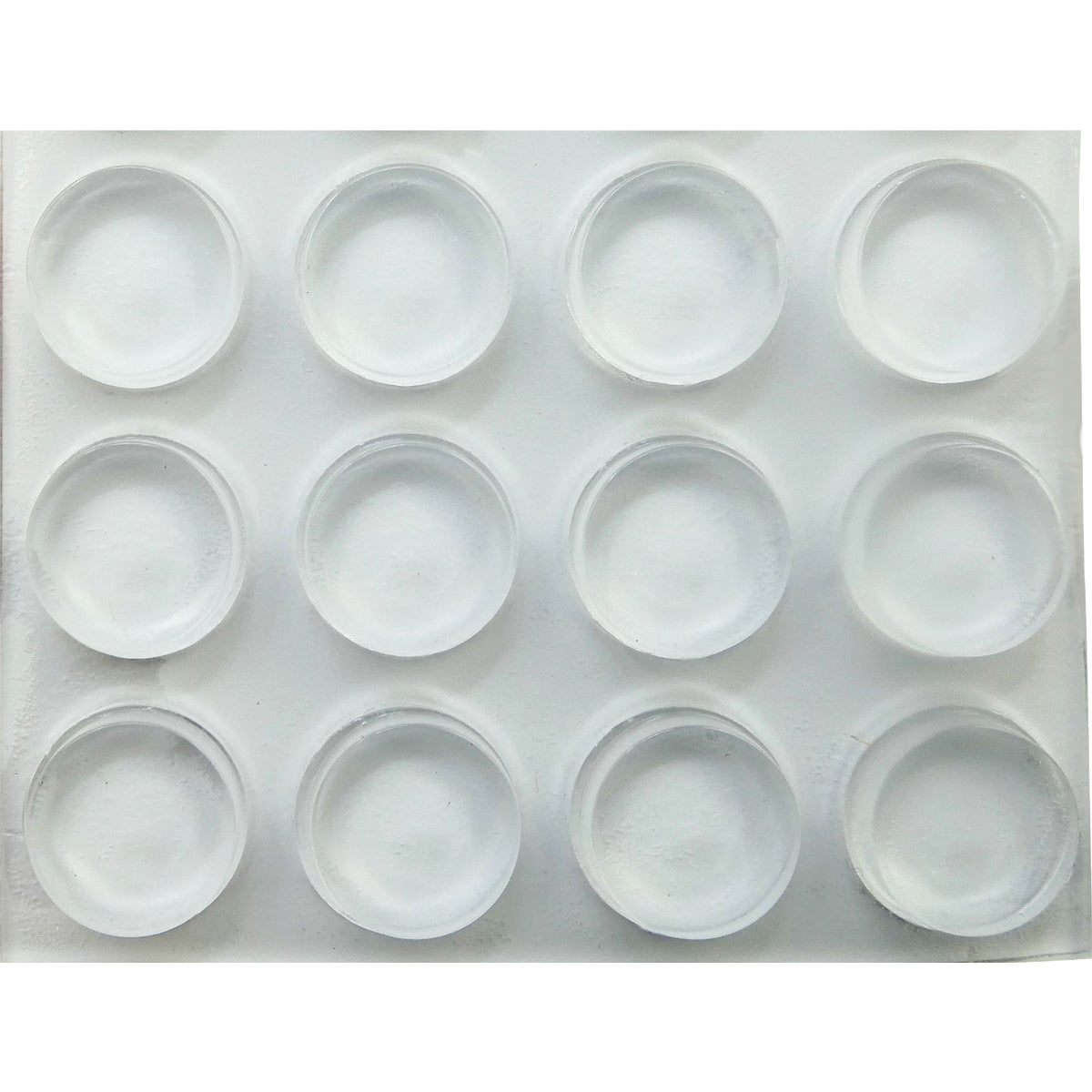 Super Sliders Gorilla Glue 1/2 In. Round Clear Furniture Wall Bumpers (12-Pack) Image 2