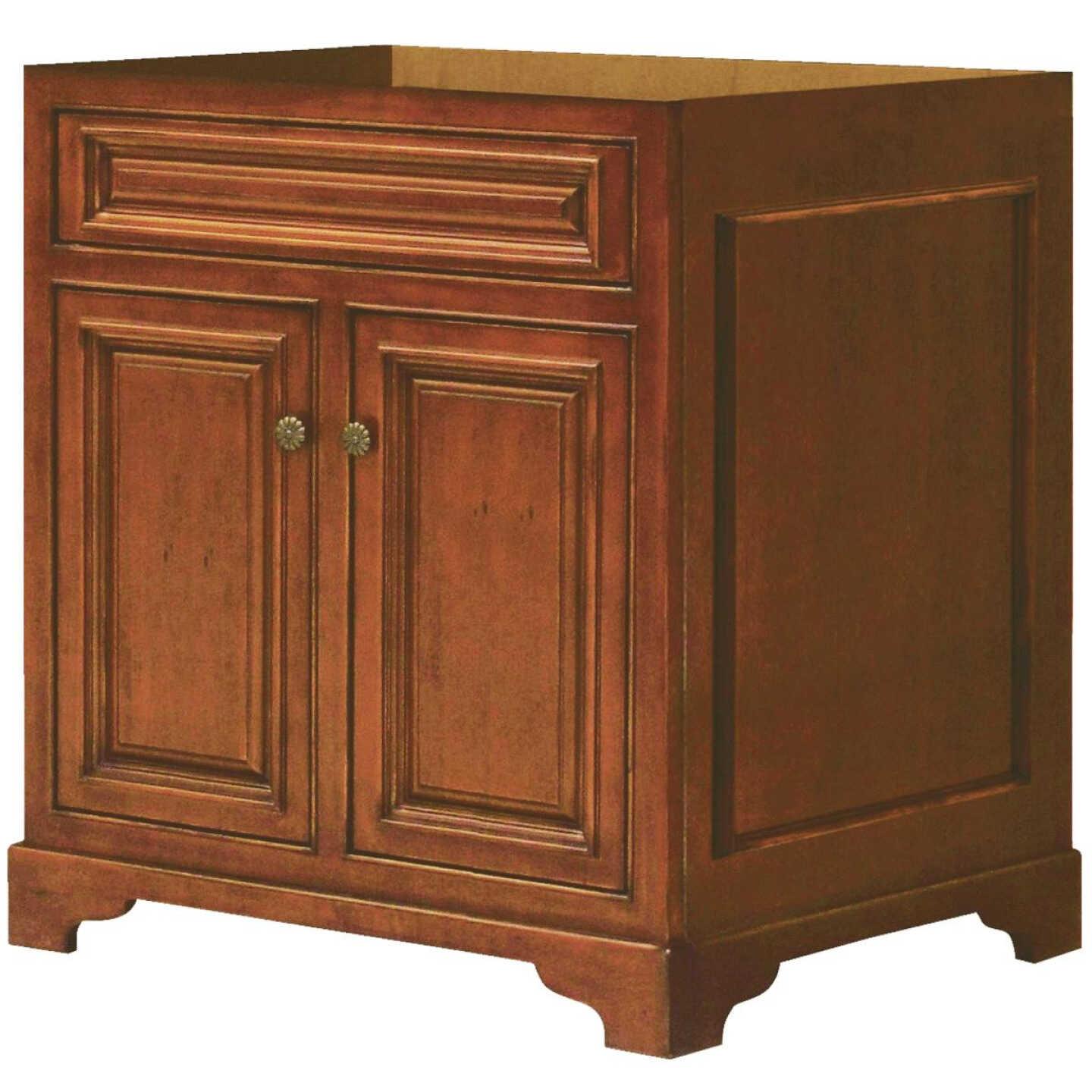 Sunny Wood Cambrian Cherry 30 In. W x 34 In. H x 21 In. D Vanity Base, 2 Door Image 1