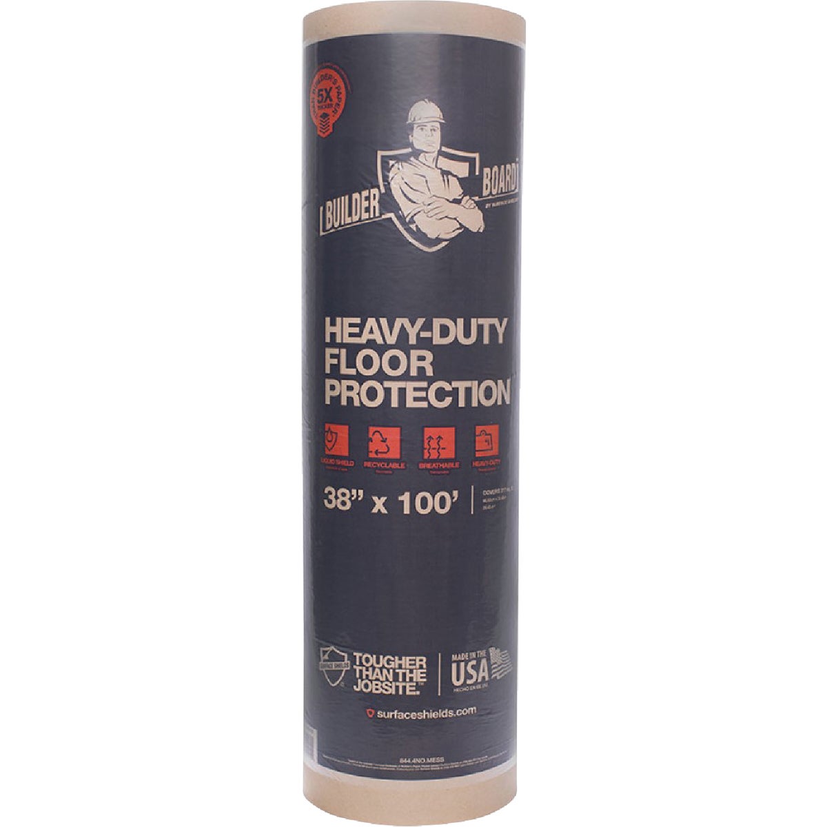 Surface Shields Builder Board 38 In. x 100 Ft. Floor Protector