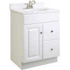 Design House Shorewood White 24 In. W x 33 In. H x 18 In. D Vanity Base, 1 Door/2 Drawer Image 1