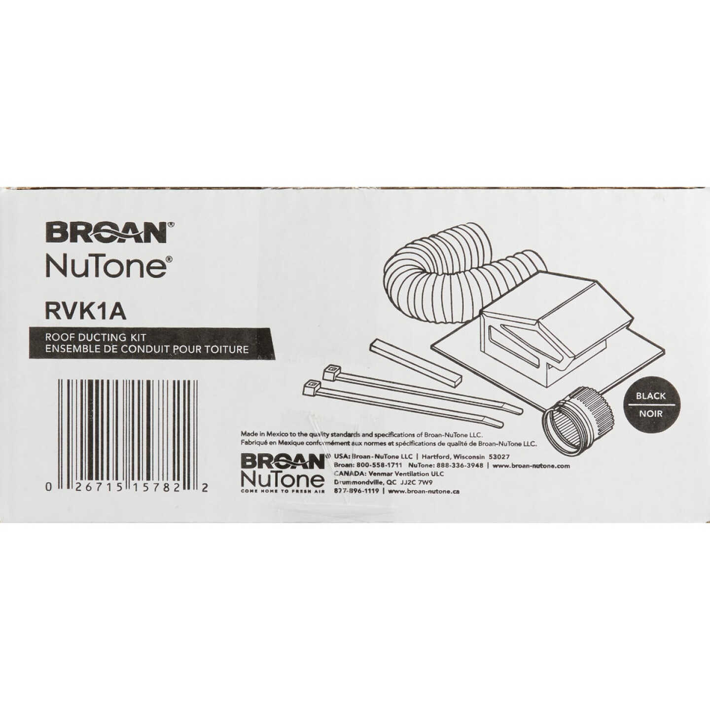 Broan-Nutone 3 In./4 In. Exhaust Fan Roof Vent Kit (7-Piece) Image 4