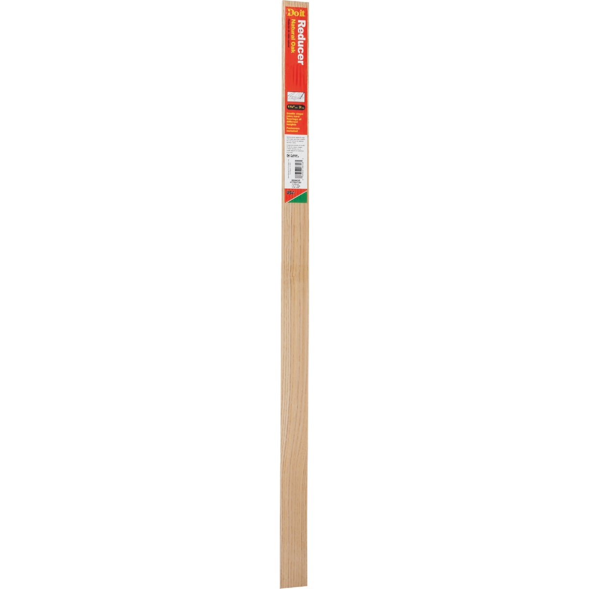 Frost King Unfinished Oak 1-3/4 In. x 36 In. Hardwood Reducer Floor Transition Image 2