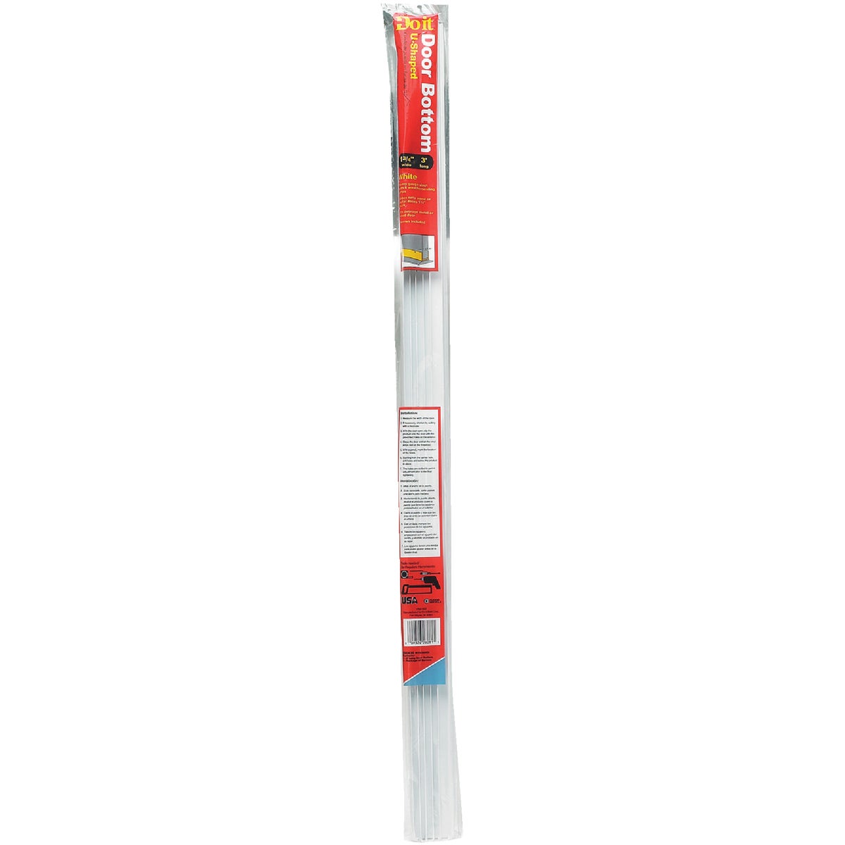 Frost King 1.75 In. W. x 1.75 In. H. x 36 In. L. White Vinyl Door Bottom for 1-3/4 In. Door Image 2